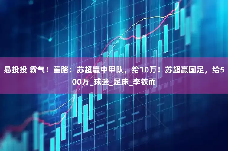易投投 霸气！董路：苏超赢中甲队，给10万！苏超赢国足，给500万_球迷_足球_李铁而