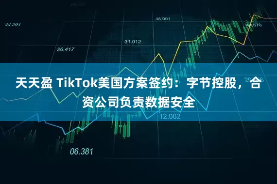 天天盈 TikTok美国方案签约：字节控股，合资公司负责数据安全